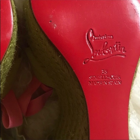 💕CHRISTIAN LOUBOUTIN WEDGES💕 - Picture 4 of 6